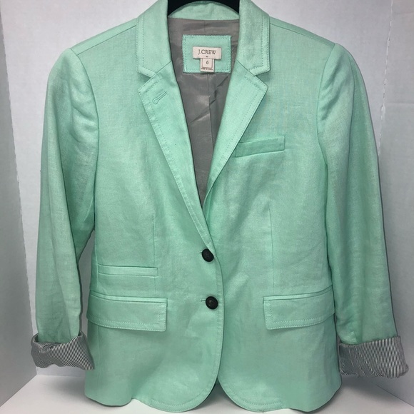 J. Crew Jackets & Blazers - J. Crew School Boy Blazer Mint Green